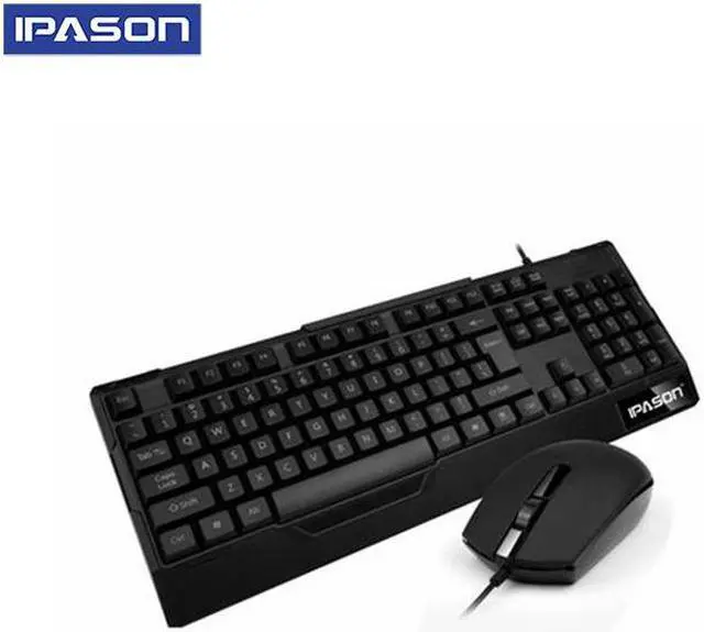 Alt view image 2 of 11 - IPASON Gaming Keyboard and Mouse Combo Wired,Color Changing LED Backlit Computer Gaming Keyboad,Lighted PC Gaming Mouse,USB Keyboard Clicky Keys,for PC Games Gamer Working,BLACK