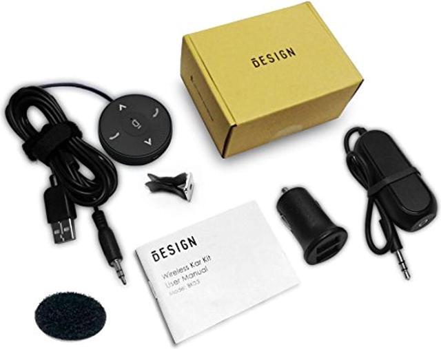 Alt view image 7 of 7 - Besign BK03 Bluetooth 4.1 Car Kit for Handsfree Talking and Music Streaming, Wireless Audio Receiver with Dual Port USB Car Charger and Ground Loop Noise Isolator for Car with 3.5mm AUX Input Port