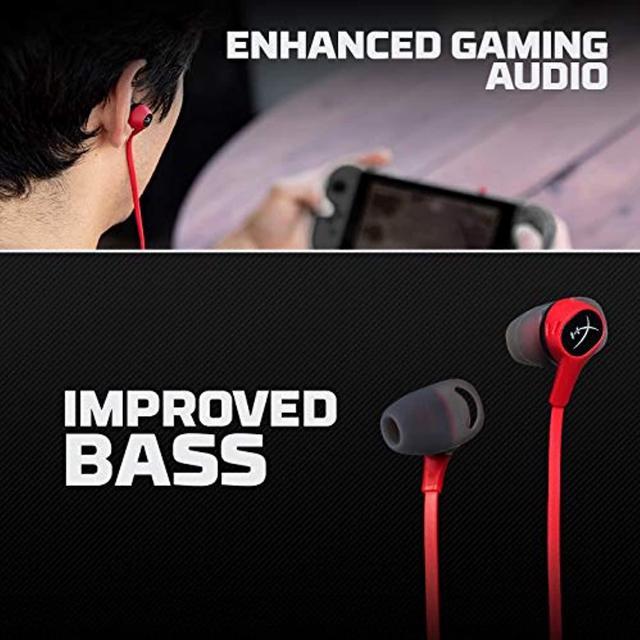 HyperX Cloud Earbuds Gaming Headphones with Mic HX-HSCEB-RD / 705L8AA