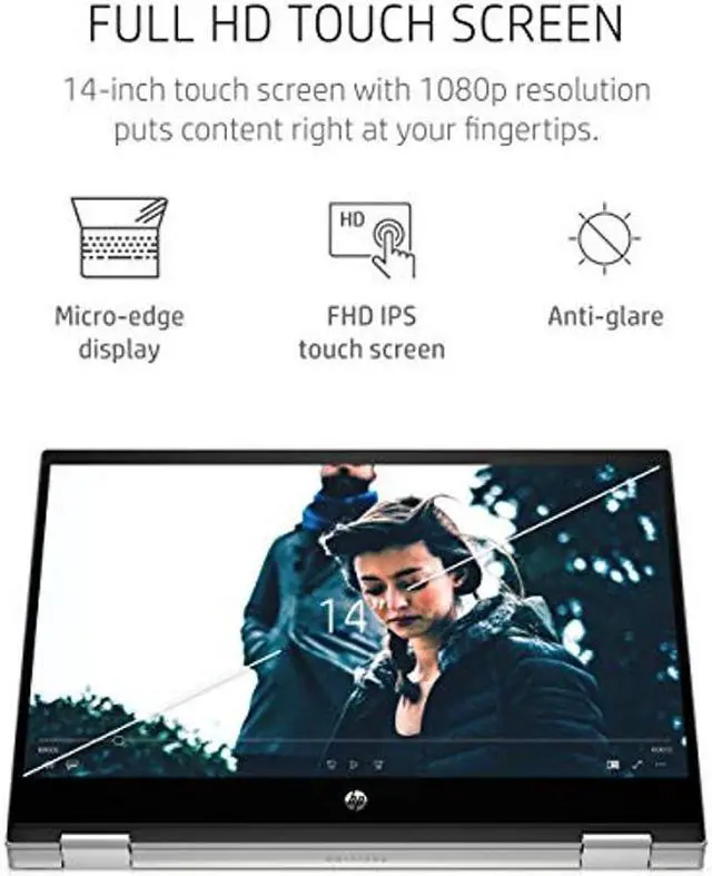 Alt view image 3 of 4 - HP Pavilion x360 14 2-in-1 Laptop, 10th Generation Intel Core i5-10210U Processor, 8 GB Ram, 512 GB SSD Storage, 14? Full HD Touch Screen, Windows 10 Home, Backlit Keyboard (14-dh1021nr, 2020)