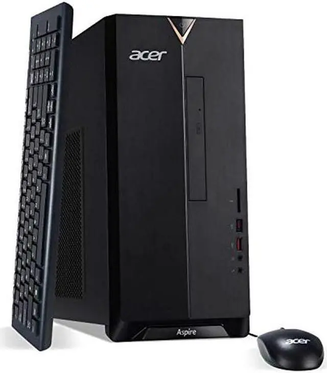 Main image of Acer Aspire TC-885-UA92 Desktop, 9th Gen Intel Core i5-9400, 12GB DDR4, 512GB SSD, 8X DVD, 802.11AC Wifi, USB 3.1 Type C, Windows 10 Home, Black