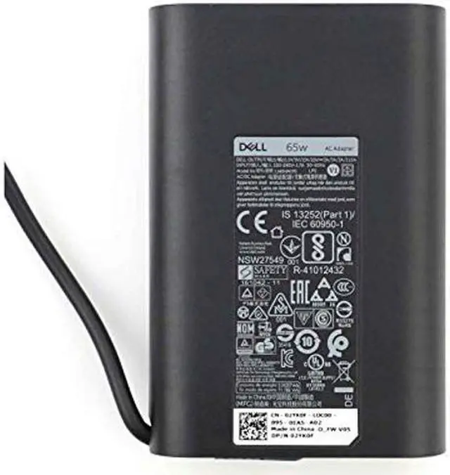 Alt view image 4 of 5 - New Dell Laptop Charger 65W(Watt) AC Power Adapter With Type c(USB-C/USBC) Tip Include Power Cord For XPS 12, 9250 XPS 13 9350 9360 9365 9370 9380, Latitude 7370 7280 7480 5480 7275 5290 7490