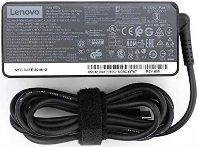 Alt view image 3 of 4 - New Genuine Lenovo ThinkPad 65 Watt 20V 3.25A Type-C USB AC Adapter ADLX65YDC2A