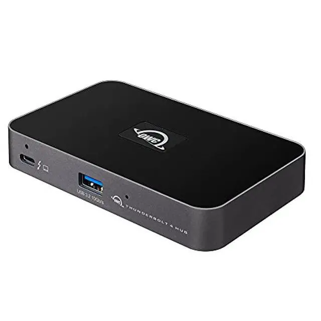 Alt view image 2 of 4 - OWC Thunderbolt Hub, 5 Port, Compatible with M1 Macs, Thunderbolt 3 Equipped Macs, and Thunderbolt 4 PCs, (OWCTB4HUB5P)