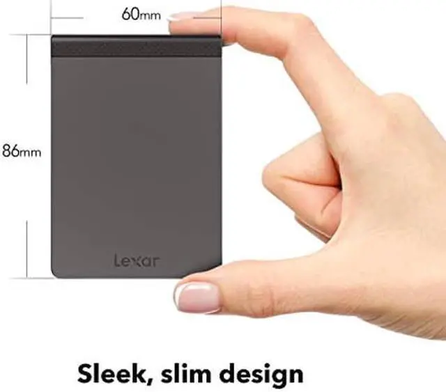Alt view image 2 of 5 - Lexar SL200 1TB Portable SSD, Solid State Drive, Up to 550MB/s Read (LSL200X001T-RNNNU)