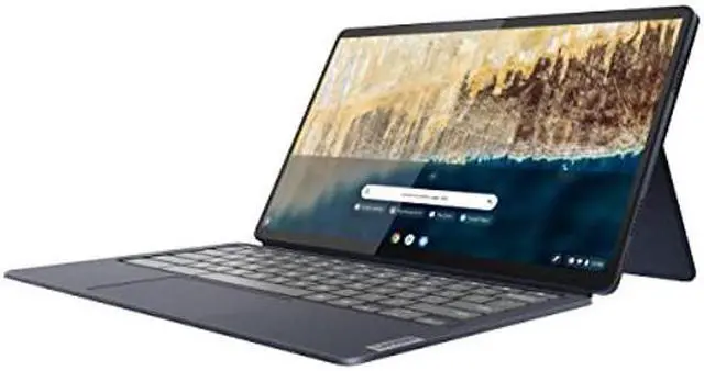 Alt view image 4 of 4 - Lenovo IdeaPad Duet 5 Chromebook, OLED 13.3" FHD (1920 x 1080) Touch Display, Snapdragon SC7180, 4GB LPDDR4X RAM, 64GB eMMC Storage, Qualcomm Adreno Graphics, Chrome OS, 82QS0000US, Abyss Blue - OEM