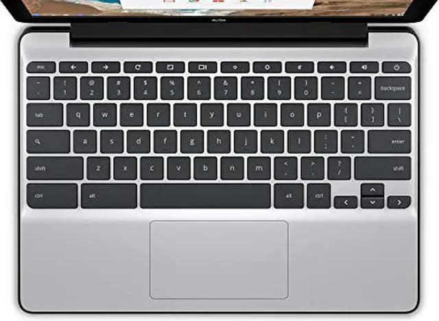 Alt view image 5 of 5 - HP Chromebook 11-Inch Laptop, Intel Celeron N3060 Processor, 2 GB SDRAM, 16 GB eMMC Storage, Chrome OS (11-v000nr, Ash Gray) - OEM