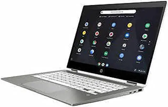 Alt view image 3 of 5 - HP Chromebook X360 14-inch Touchscreen 64GB eMMC Celeron N4020 (4GB Memory, Memory Card Reader, Chrome OS) White/ Mineral Silver, 14b-ca0645cl - OEM