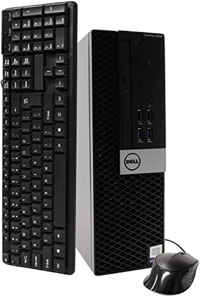 Main image of DELL 3040 SFF Desktop Computer Celeron 8GB RAM, 256GB SSD, WiFi&BT,HDMI, Windows 10 Pro (Renewed) - OEM