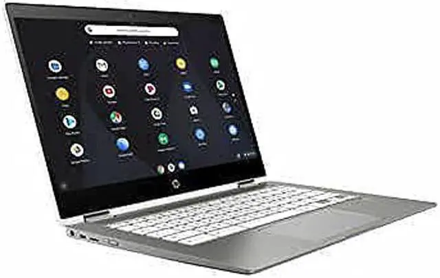 Alt view image 4 of 5 - HP Chromebook X360 14-inch Touchscreen 64GB eMMC Celeron N4020 (4GB Memory, Memory Card Reader, Chrome OS) White/ Mineral Silver, 14b-ca0645cl - OEM