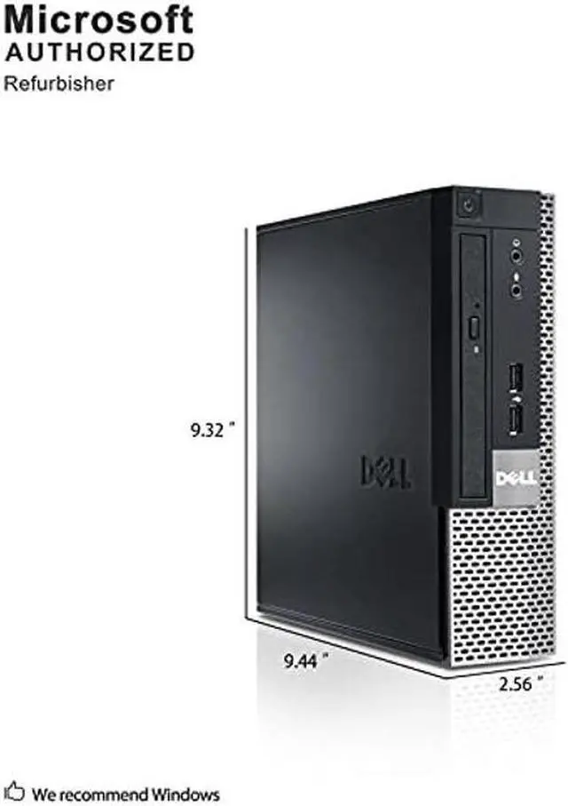 Alt view image 4 of 5 - DELL Optiplex 9020 Ultra Small Form Factor Business Desktop Computer, Intel Quad-Core i5-4570S up to 3.6Ghz, 8GB RAM, 500GB HDD, DVD, USB 3.0, WIFI, Windows 10 Professional (Renewed'] - OEM