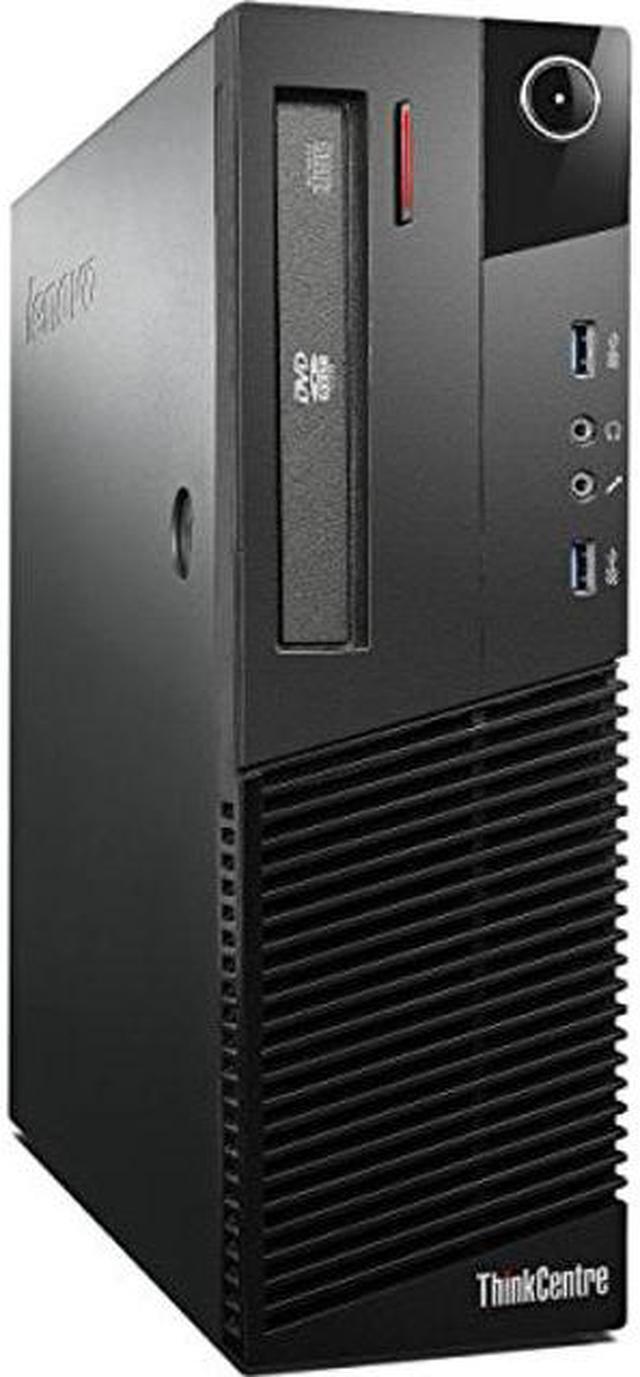 Main image of 2017 Lenovo ThinkCentre M73 SFF Small Form Factor Business Desktop Computer, Intel Quad-Core i3-4130 3.4GHz, 8GB RAM, 500GB HDD, USB 3.0, DVD, WiFi, Windows 10 Professional (Renewed)