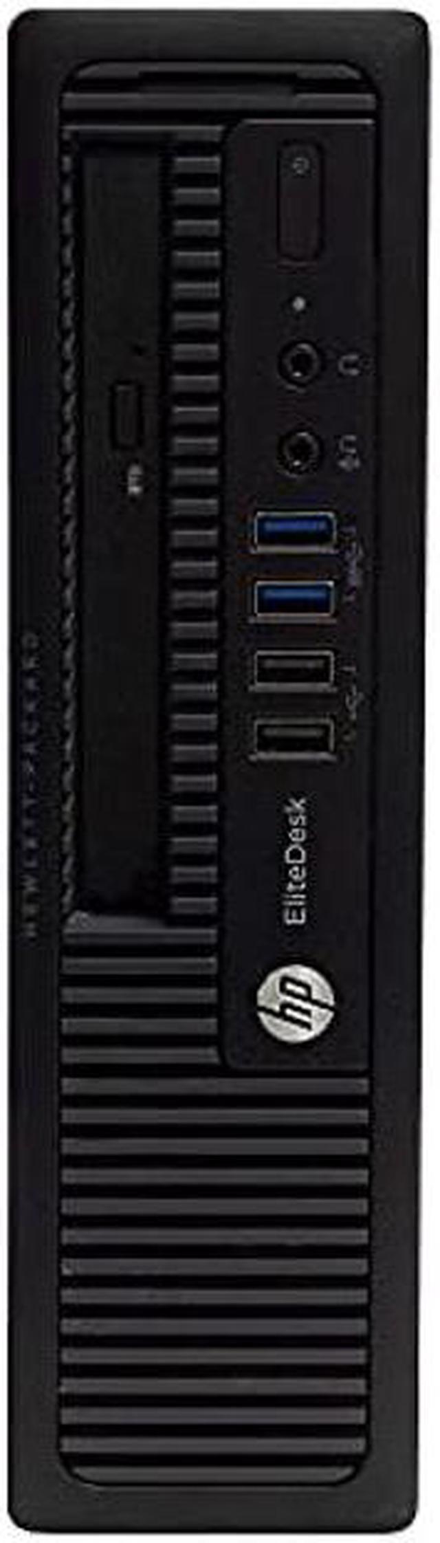 Alt view image 2 of 4 - HP Elitedesk 800 G1 Ultra-Slim Desktop Computer, Intel i7-4770s up to 3.9 GHz, 16GB RAM, 240GB SSD, DVD, Windows 10 Professional 64 Bit (Renewed)