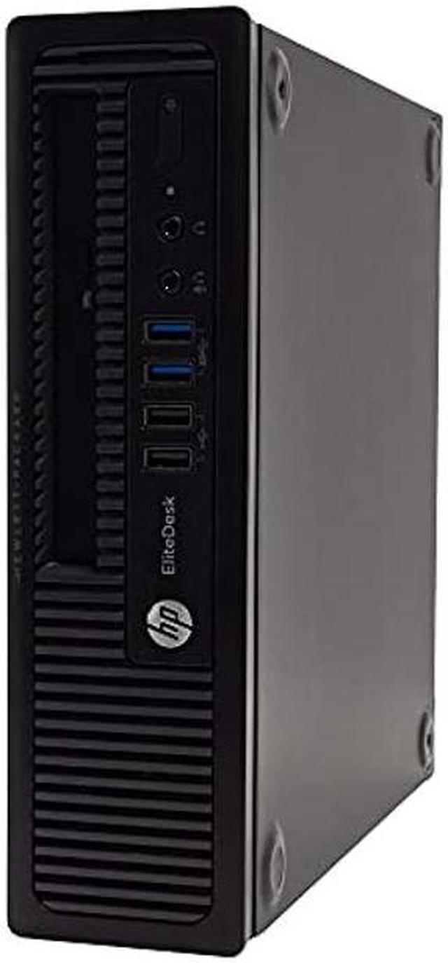 Alt view image 3 of 4 - HP Elitedesk 800 G1 Ultra-Slim Desktop Computer, Intel i7-4770s up to 3.9 GHz, 16GB RAM, 240GB SSD, DVD, Windows 10 Professional 64 Bit (Renewed)
