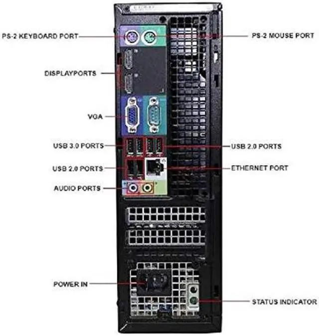 Alt view image 2 of 2 - Dell OptiPlex 7020 Small Form Factor Intel Core i5-4570 3.2GHz up to 3.6GHz 8GB 500GB SSD Win 10 Pro (Renewed)