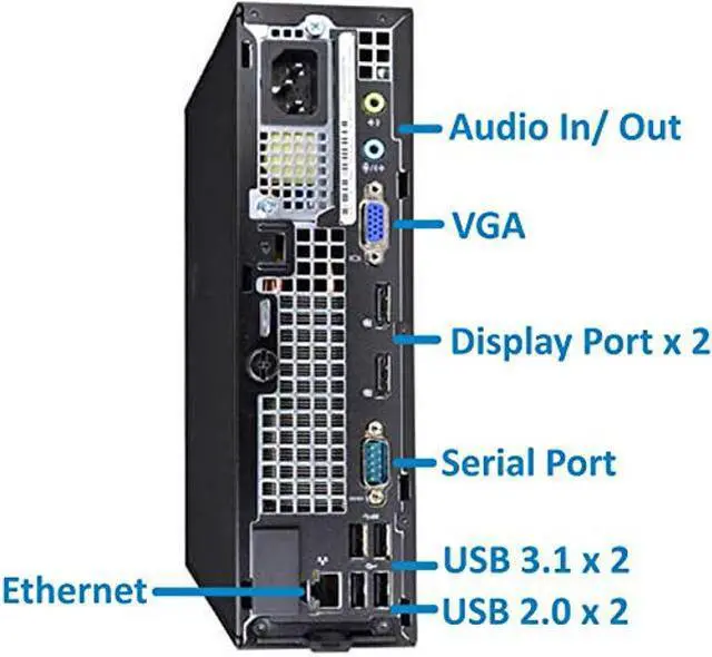 Alt view image 2 of 3 - Dell Optiplex 9020 USFF Desktop Computer with Intel i5-4570S Upto 3.6GHz, HD Graphics 4600 4K Support, 8GB RAM, 256GB SSD, DisplayPort, HDMI, DVD, Wi-Fi, Bluetooth - Windows 10 Pro (RENEWED)