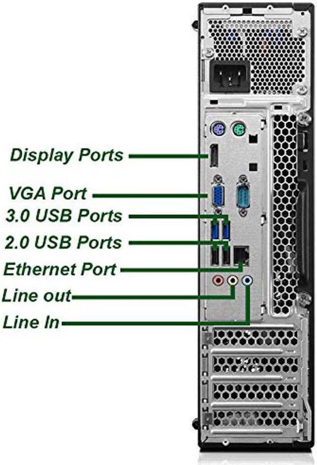 Alt view image 5 of 5 - Lenovo ThinkCentre M700 SFF Computer Desktop PC, Intel Core i5 6500 Processor, 8GB Ram, 128GB M.2 SSD, 1TB Hard Drive, Wireless Keyboard Mouse, WiFi | Bluetooth, Windows 10 Pro (Renewed)