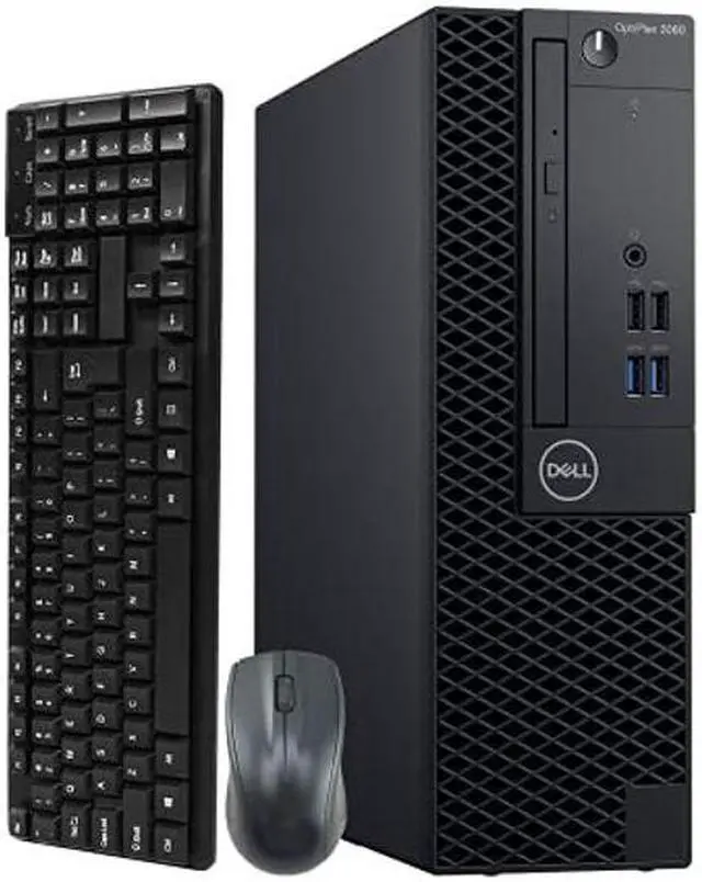Main image of Dell Optiplex 3060 SFF Computer Desktop PC, Intel Core i5-8400 2.80GHz Processor, 8GB DDR4 Ram, 256GB NVMe SSD 1TB Hard Drive, HDMI, Wireless Keyboard Mouse, WiFi & Bluetooth, Windows 10 (Renewed)