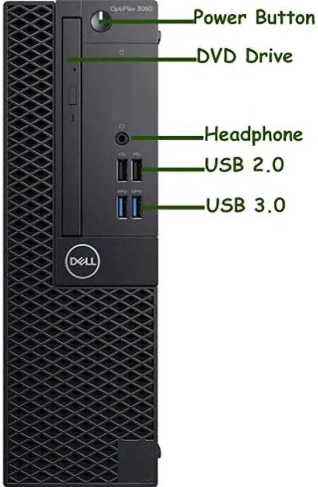 Alt view image 2 of 5 - Dell Optiplex 3060 SFF Computer Desktop PC, Intel Core i5-8400 2.80GHz Processor, 8GB DDR4 Ram, 256GB NVMe SSD 1TB Hard Drive, HDMI, Wireless Keyboard Mouse, WiFi & Bluetooth, Windows 10 (Renewed)