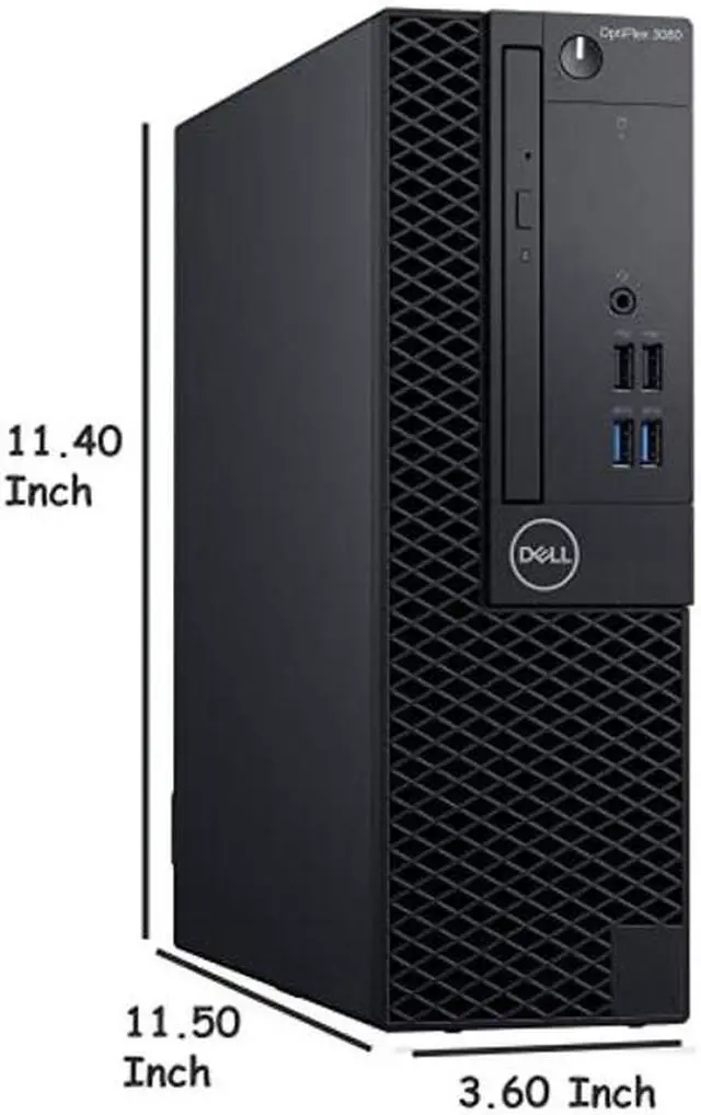 Alt view image 4 of 5 - Dell Optiplex 3060 SFF Computer Desktop PC, Intel Core i5-8400 2.80GHz Processor, 8GB DDR4 Ram, 256GB NVMe SSD 1TB Hard Drive, HDMI, Wireless Keyboard Mouse, WiFi & Bluetooth, Windows 10 (Renewed)