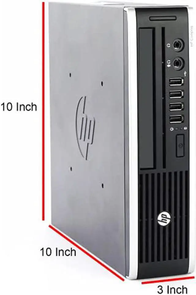 Alt view image 4 of 5 - HP 8300 USFF Computer Desktop PC, Intel Core i7 3.4GHz Processor, 8GB Ram, 250GB Hard Drive, WiFi | Bluetooth, 1080p Webcam, Wireless Keyboard & Mouse, 20 Inch Monitor, Windows 10 (Renewed)