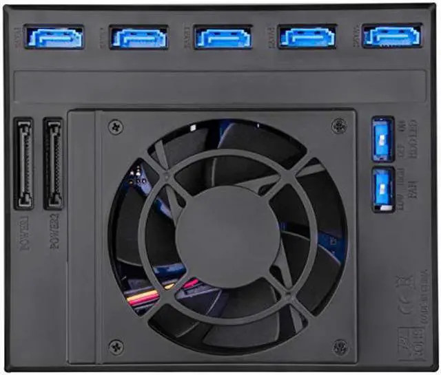 Alt view image 5 of 5 - SilverStone Technology Hard Drive Enclosure Internal, 3 X 5.25 Inch to 5 X 3.5 Inch Hot-Swap SATA/SAS Hard Drive Cage, Up to 12Gbit/S Transfer Rate with All Aluminum Body (SST-FS305-12G)