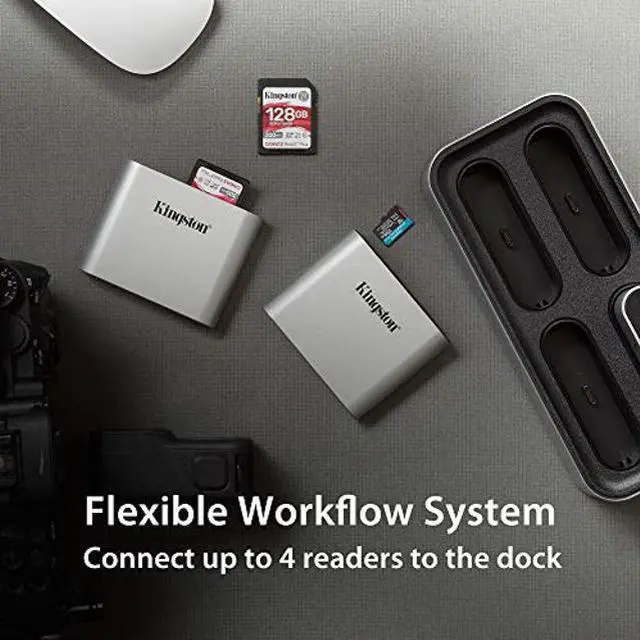 Alt view image 4 of 5 - Kingston Workflow Station USB3.2 Gen2 Dock USB-A/C Hub - WFS-U