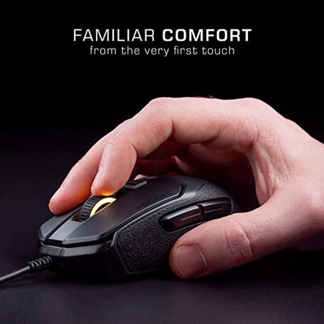 Alt view image 3 of 5 - ROCCAT Kain 100 Aimo RGB PC Gaming Mouse - Black