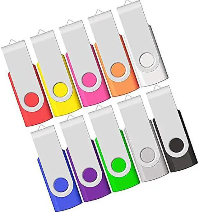 Alt view image 2 of 5 - 4GB USB Flash Drives 10 Pack and USB Case of 10 Slots Bundle USB Holders to Organize 10 Thumb Drives 4 GB