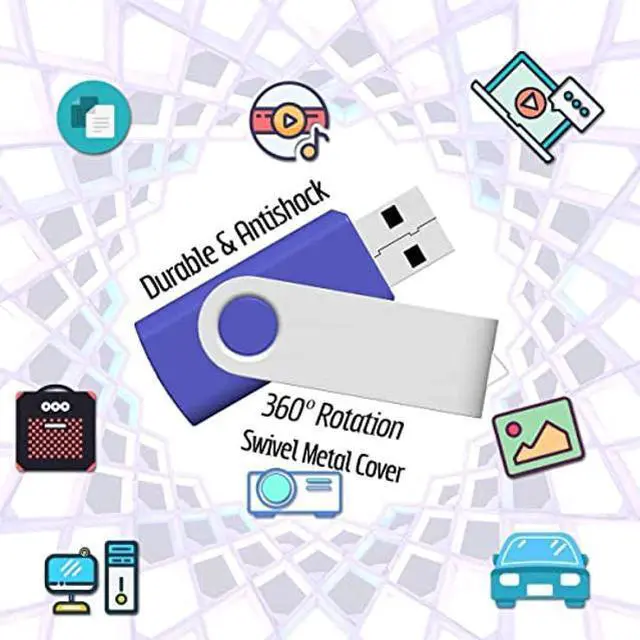 Alt view image 5 of 5 - 4GB USB Flash Drives 10 Pack and USB Case of 10 Slots Bundle USB Holders to Organize 10 Thumb Drives 4 GB