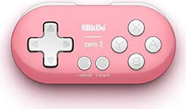 Alt view image 3 of 5 - 8Bitdo Zero 2 Bluetooth Gamepad Keychain Sized Mini Controller for Switch, Windows, Android, macOS & Raspberry Pi(Pink Edition) - Nintendo Switch