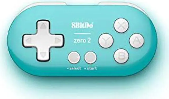 Alt view image 3 of 5 - 8Bitdo Zero 2 Bluetooth Gamepad Keychain Sized Mini Controller for Switch, Windows, Android, macOS & Raspberry Pi(Turquoise Edition) - Nintendo Switch