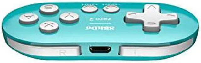 Alt view image 5 of 5 - 8Bitdo Zero 2 Bluetooth Gamepad Keychain Sized Mini Controller for Switch, Windows, Android, macOS & Raspberry Pi(Turquoise Edition) - Nintendo Switch
