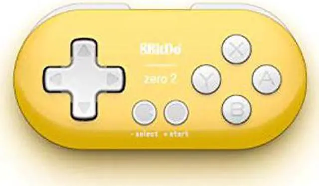 Alt view image 3 of 5 - 8Bitdo Zero 2 Bluetooth Gamepad Keychain Sized Mini Controller for Switch, Windows, Android, macOS & Raspberry Pi(Yellow Edition) - Nintendo Switch