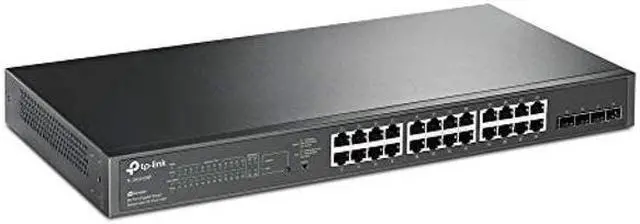 Main image of TP-Link TL-SG2428P Jetstream 28-Port Gigabit Smart Switch with 24-Port PoE+, 4 SFP Slots (250 Watt Budget, Centralized Cloud Management Omada SDN, and Intelligent Monitoring)