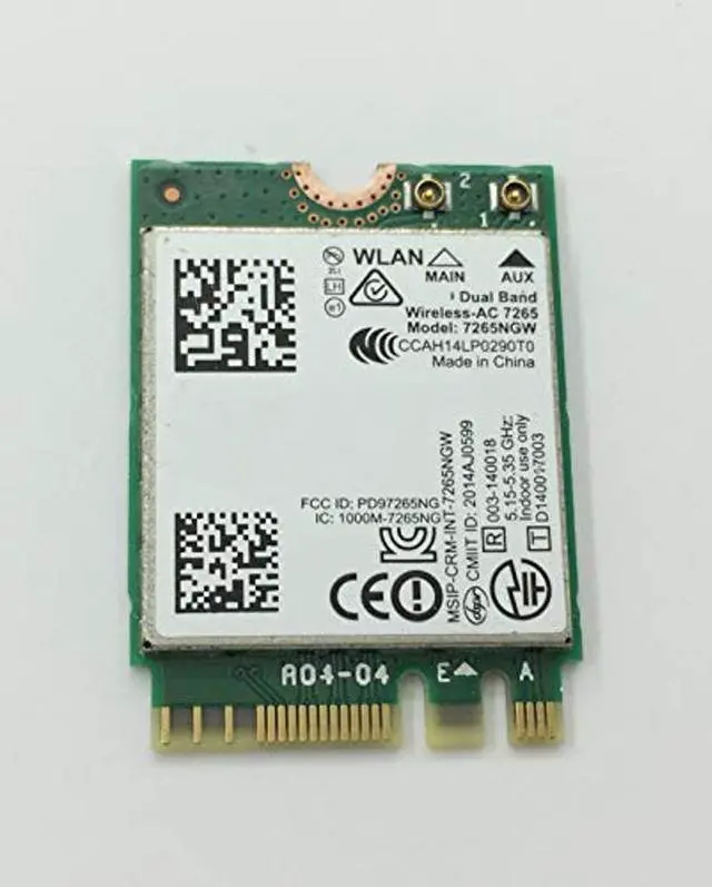 Alt view image 3 of 3 - 867Mbps Dual Band Wireless-AC 7265NGW WiFi Card for Lenovo Yoga 12 Yoga 14 Yoga X1 Carbon Compatible 20200609 00JT464 00JT465 00JT466 00JT469 04X6032 04X6030
