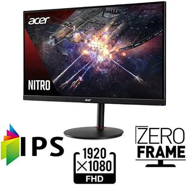 Alt view image 2 of 5 - Acer Nitro XV272 Xbmiiprx 27" Full HD (1920 x 1080) IPS Gaming Monitor with AMD Radeon FREESYNC Technology, 240Hz, Up to 0.1ms, DisplayHDR400, 99% sRGB, (2 x HDMI 2.0 Ports & 1 x Display Port), Black