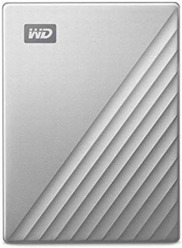 Alt view image 2 of 5 - WD 4TB My Passport Ultra Silver Portable External Hard Drive HDD, USB-C and USB 3.1 Compatible - WDBFTM0040BSL-WESN