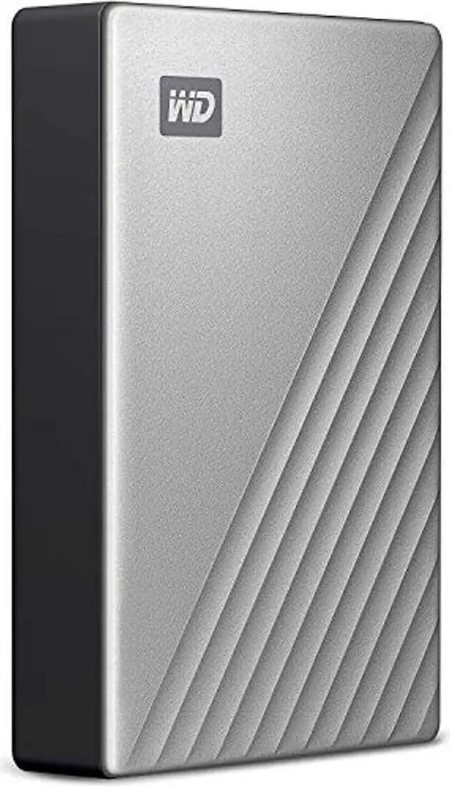 Alt view image 4 of 5 - WD 4TB My Passport Ultra Silver Portable External Hard Drive HDD, USB-C and USB 3.1 Compatible - WDBFTM0040BSL-WESN