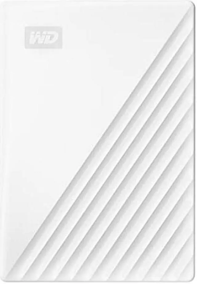 Main image of WD 1TB My Passport Portable Hard Drive, External HDD with Backup Software and Password Protection, White - WDBYVG0010BWT-WESN