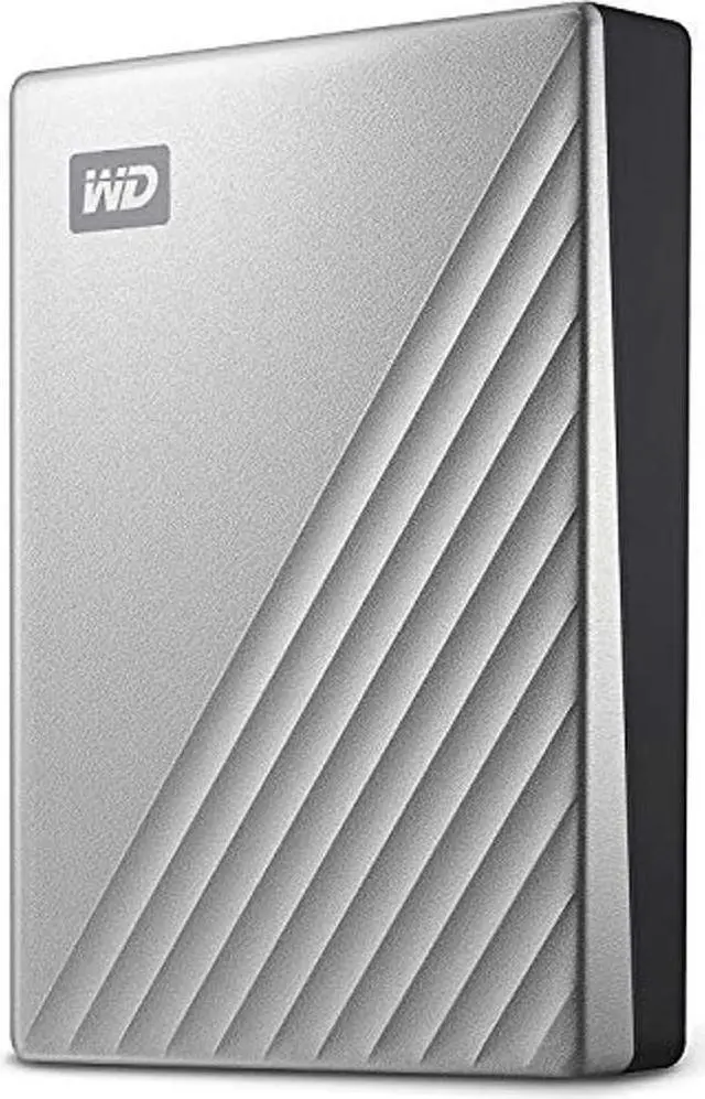 Main image of WD 1TB My Passport Ultra Silver Portable External Hard Drive HDD, USB-C and USB 3.1 Compatible - WDBC3C0010BSL-WESN