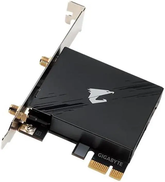Alt view image 2 of 3 - GIGABYTE WiFi 6E GC-WBAX210 (2x2 802.11ax/ Tri-Band WiFi/ Bluetooth 5.2/ PCIe Expansion Card)
