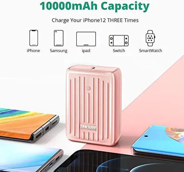 Alt view image 4 of 5 - Zendure Power Bank 10000mAh Mini Portable Charger Battery Pack PD 20W Power Delivery Quick Charge 3.0 USB C External Battery for iPhone, Tablet, Switch and More (Supermini)