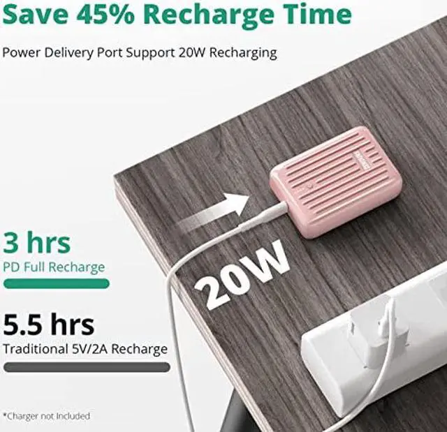 Alt view image 3 of 5 - Zendure Power Bank 10000mAh Mini Portable Charger Battery Pack PD 20W Power Delivery Quick Charge 3.0 USB C External Battery for iPhone, Tablet, Switch and More (Supermini)