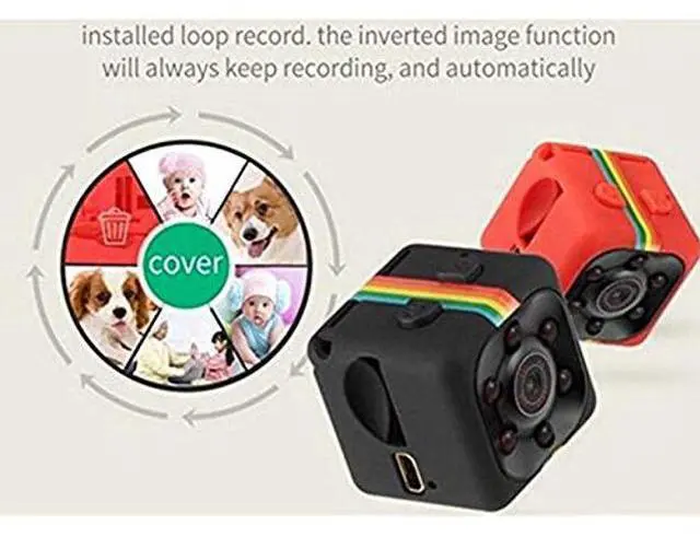 Alt view image 3 of 5 - Mini Spy Camera Sansnail 1080P Hidden Camera SQ11 Portable Small HD Nanny Cam with Night Vision and Motion Detection Indoor Covert Security Camera for Home and Office Hidden Spy Cam