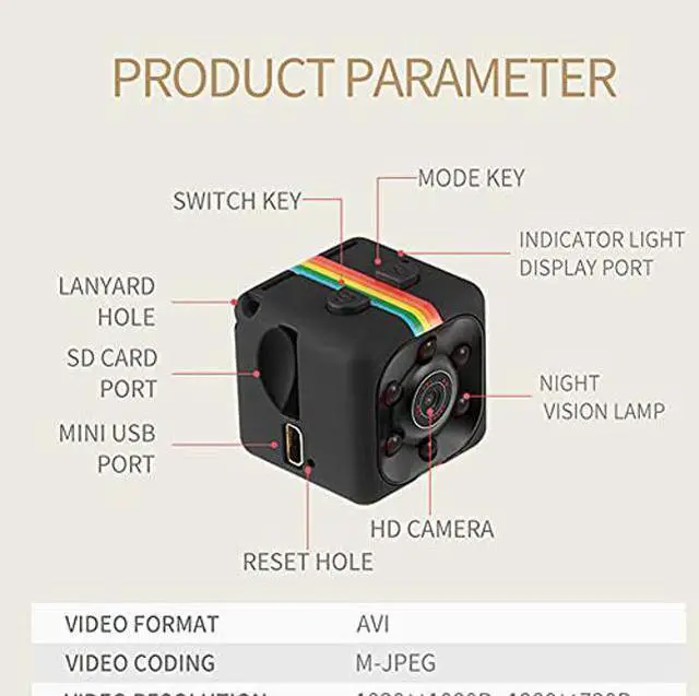 Alt view image 3 of 5 - QEBIDUM Cop Cam, Mini Spy Camera, Sports HD DV SQ11 Camera, Hidden 1080P Micro Body Nanny Motion Detection Tiny Camcorder Infrared Night Vision Digital Video Recorder Cams Outdoor Indoor Office