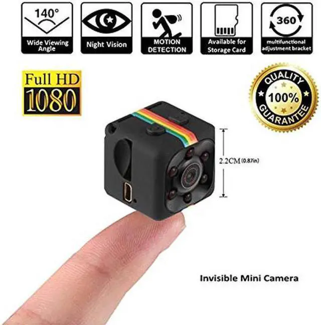 Alt view image 2 of 5 - QEBIDUM Cop Cam, Mini Spy Camera, Sports HD DV SQ11 Camera, Hidden 1080P Micro Body Nanny Motion Detection Tiny Camcorder Infrared Night Vision Digital Video Recorder Cams Outdoor Indoor Office