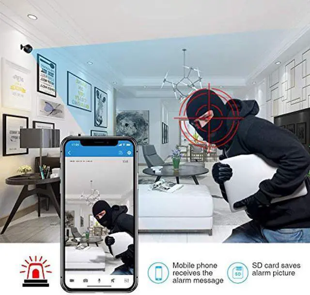 Alt view image 4 of 5 - OVEHEL Mini WiFi Spy Camera HD 1080P Wireless Hidden Camera Video Camera Small Nanny Cam with Night Vision and Motion Activated Indoor Use Security Cameras Surveillance Cam for Car Home Office