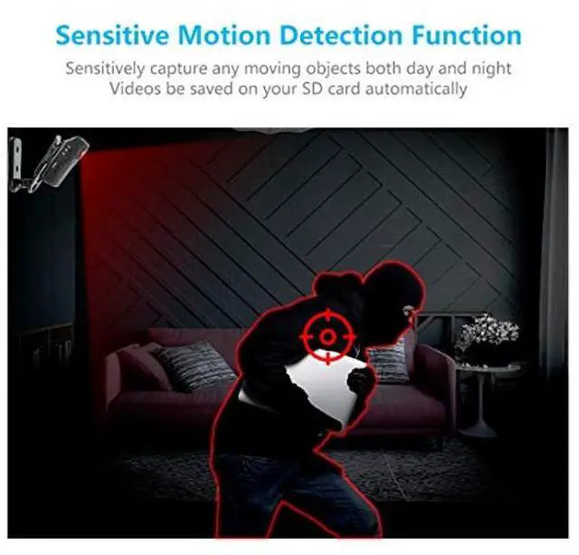 Alt view image 5 of 5 - Waterproof Mini Spy Camera, MHDYT 1080P Full HD Small Portable Hidden Camera/Small Security Camera with Motion Detection and Night Vision, Wireless Security Camera Outdoor/Indoor