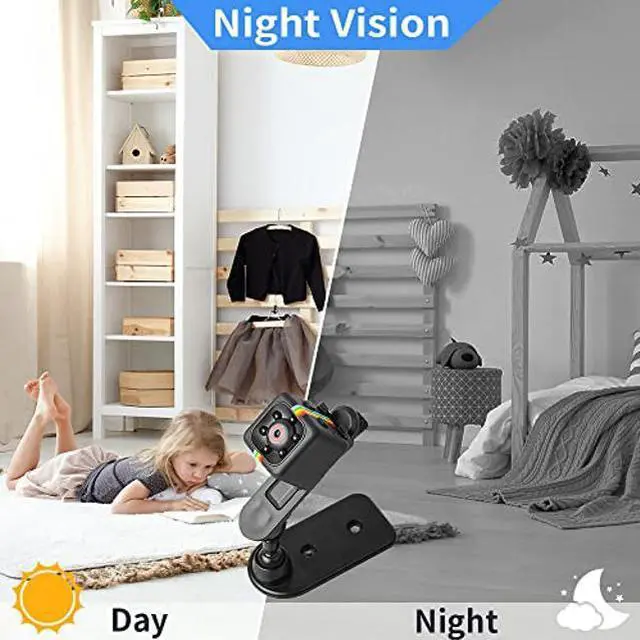 Alt view image 2 of 5 - Spy Camera Wireless Hidden Camera, JIPNO Mini Cameras HD 1080P Indoor Spy Pet Cam Wireless Small Portable Night Vision Motion Detection for Home, Car, Drone, Office